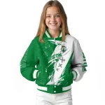 boston celtics ripped bolt green white varsity jacket best selling