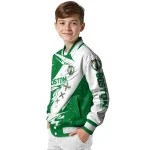 boston celtics ripped bolt green white varsity jacket best selling