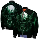 boston celtics skull bite green black bomber jacket best selling