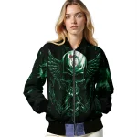 boston celtics skull bite green black bomber jacket best selling