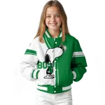 boston celtics snoopy attitude green varsity jacket best selling