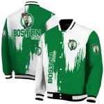 boston celtics urban mark green varsity jacket best selling