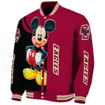boston college eagles mickey mouse maroon varsity jacket best selling