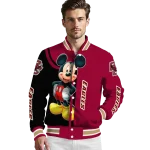 boston college eagles mickey mouse maroon varsity jacket best selling