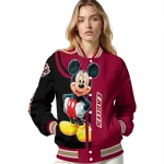 boston college eagles mickey mouse maroon varsity jacket best selling