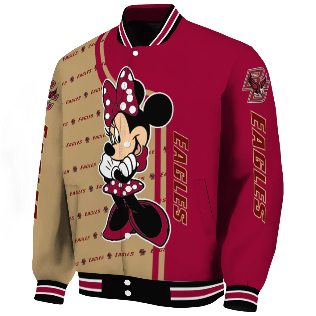 boston college eagles minnie mouse maroon varsity jacket best selling boston college eagles minnie mouse maroon varsity jacket best selling