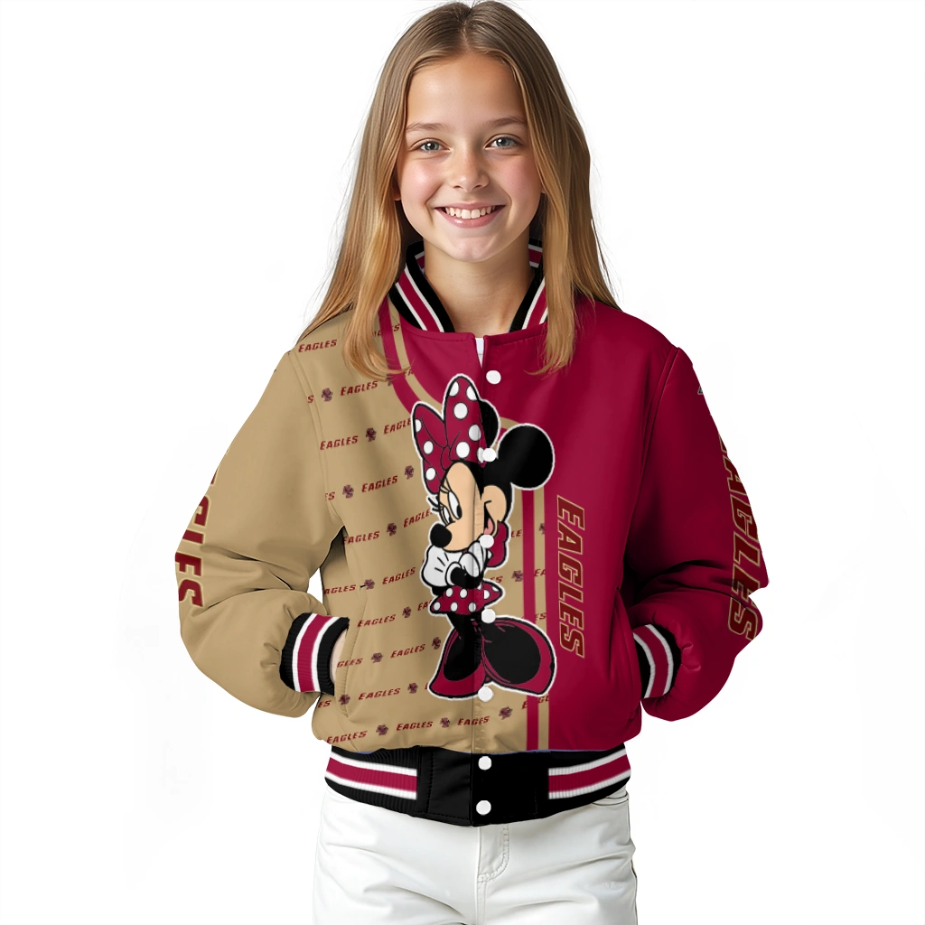 boston college eagles minnie mouse maroon varsity jacket top rated boston college eagles minnie mouse maroon varsity jacket top rated
