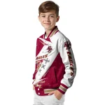 boston college eagles ripped bolt maroon white varsity jacket best selling