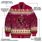 boston college eagles snowy pines maroon varsity jacket best selling