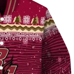 boston college eagles snowy pines maroon varsity jacket best selling