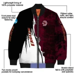 boston college eagles torn texture print maroon black bomber jacket best selling