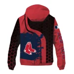 boston red sox hex splash red black windbreaker jacket best selling