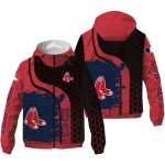 boston red sox hex splash red black windbreaker jacket best selling