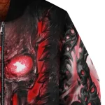 boston red sox inferno skull red black bomber jacket best selling
