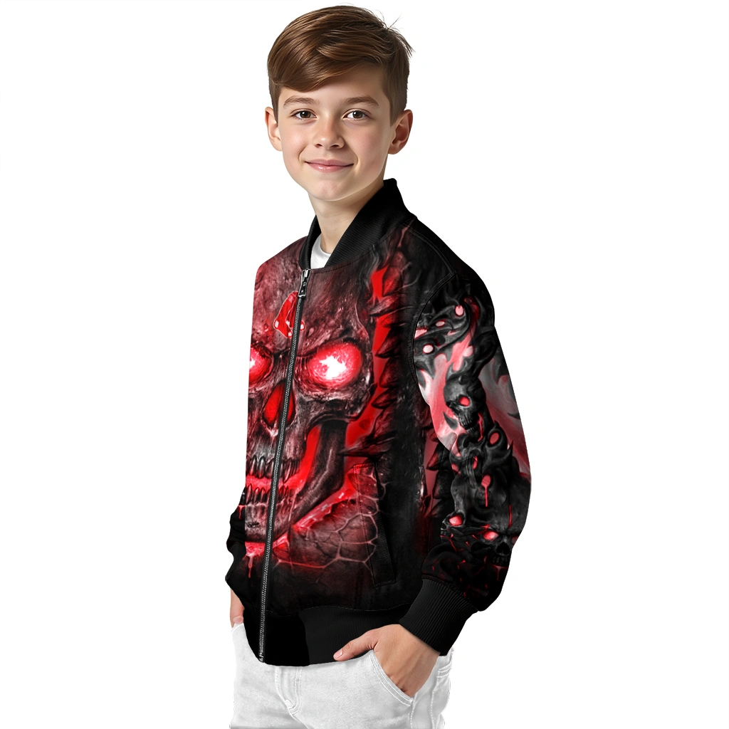 boston red sox inferno skull red black bomber jacket trendy boston red sox inferno skull red black bomber jacket trendy