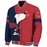boston red sox snoopy attitude red varsity jacket best selling