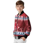boston red sox snowy pines red bomber jacket best selling