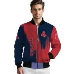 boston red sox urban mark red bomber jacket best selling