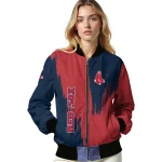 boston red sox urban mark red bomber jacket best selling