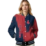 boston red sox urban mark red varsity jacket best selling