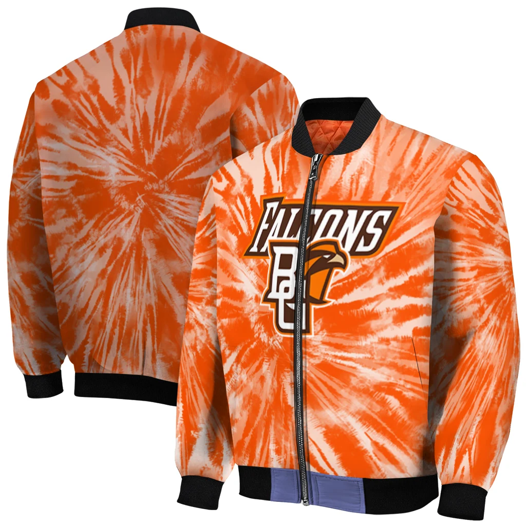 bowling green falcons dynamic rings orange bomber jacket best selling bowling green falcons dynamic rings orange bomber jacket best selling