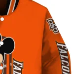 bowling green falcons minnie mouse orange varsity jacket best selling