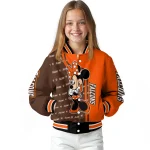 bowling green falcons minnie mouse orange varsity jacket best selling