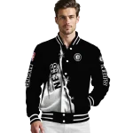 brooklyn nets edgy scratch effect black varsity jacket best selling