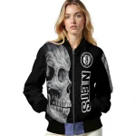 brooklyn nets fire skull black bomber jacket best selling