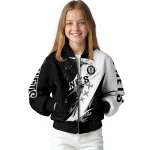 brooklyn nets ripped bolt black white bomber jacket best selling