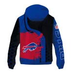 buffalo bills hexagon paint blue black windbreaker jacket best selling