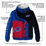 buffalo bills hexagon paint blue black windbreaker jacket best selling