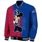 buffalo bills minnie mouse blue varsity jacket best selling