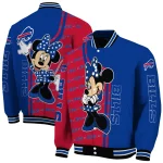 buffalo bills minnie mouse blue varsity jacket best selling