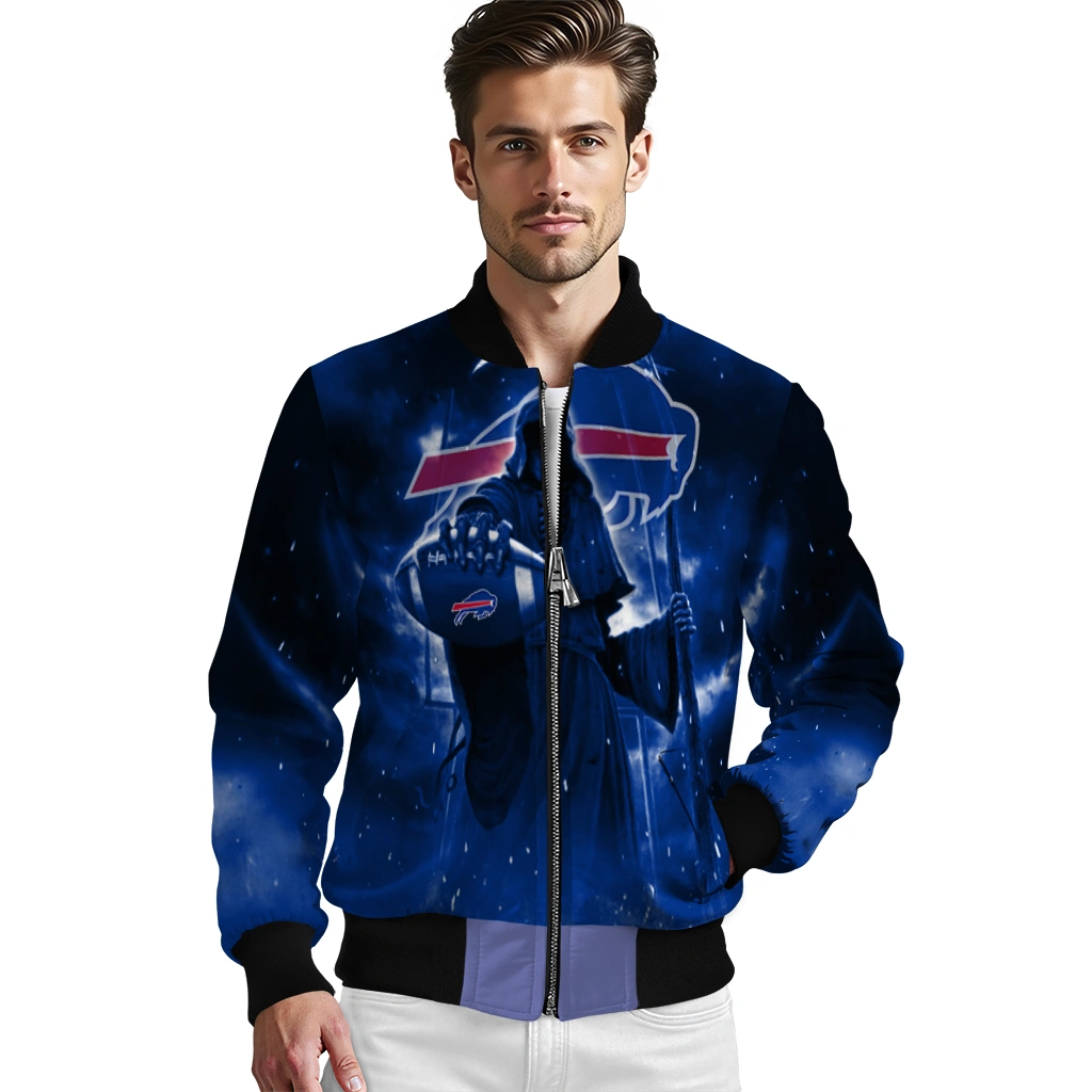 buffalo bills shadow reaper blue bomber jacket high quality buffalo bills shadow reaper blue bomber jacket high quality