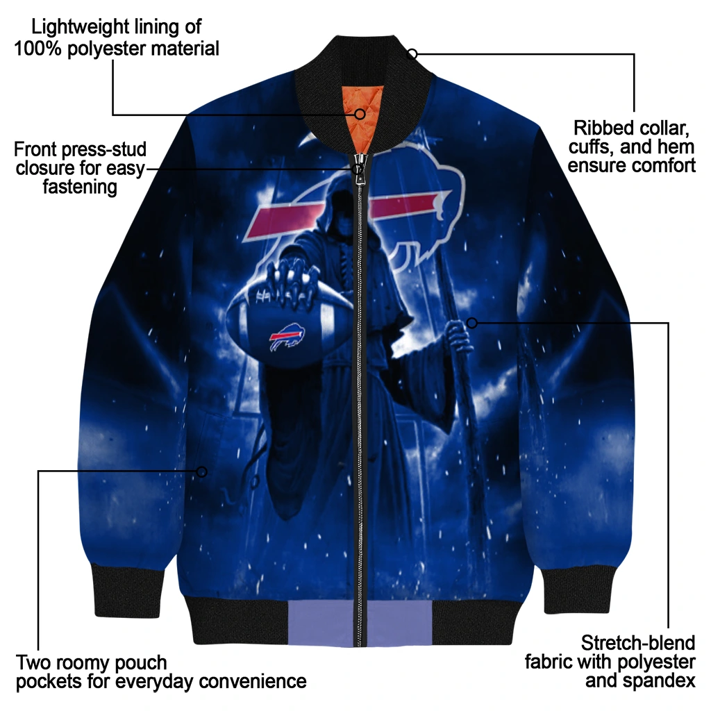 buffalo bills shadow reaper blue bomber jacket new arrival buffalo bills shadow reaper blue bomber jacket new arrival