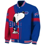 buffalo bills snoopy attitude blue varsity jacket best selling