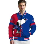 buffalo bills snoopy attitude blue varsity jacket best selling