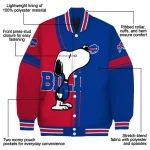 buffalo bills snoopy attitude blue varsity jacket best selling