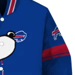 buffalo bills snoopy attitude blue varsity jacket best selling