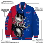 buffalo bills spooky grin blue varsity jacket best selling