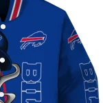 buffalo bills spooky grin blue varsity jacket best selling