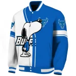 buffalo bulls snoopy attitude royal blue varsity jacket best selling