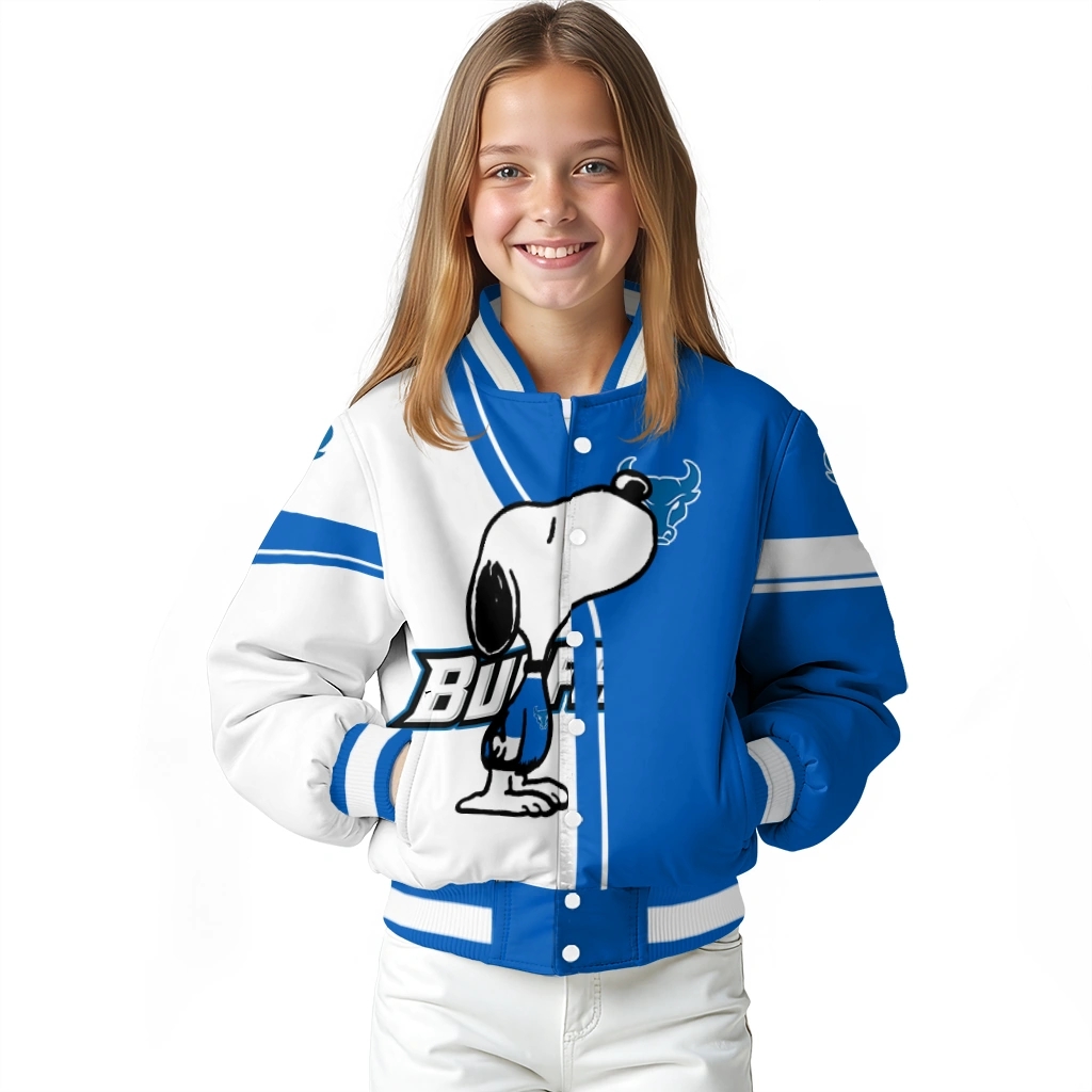 buffalo bulls snoopy attitude royal blue varsity jacket top rated buffalo bulls snoopy attitude royal blue varsity jacket top rated