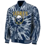 buffalo sabres dynamic rings navy blue varsity jacket best selling
