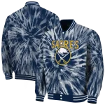 buffalo sabres dynamic rings navy blue varsity jacket best selling
