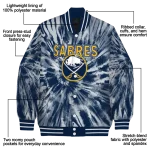 buffalo sabres dynamic rings navy blue varsity jacket best selling