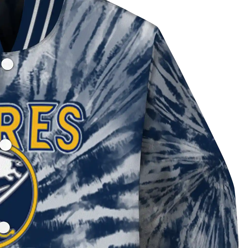buffalo sabres dynamic rings navy blue varsity jacket premium grade buffalo sabres dynamic rings navy blue varsity jacket premium grade