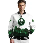 buffalo sabres lucky clovers white green varsity jacket best selling