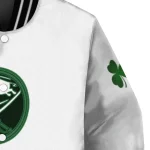 buffalo sabres lucky clovers white green varsity jacket best selling